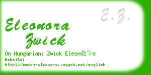 eleonora zwick business card